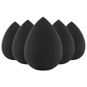 BEAKEY Makeup Sponge Set. 5 Pcs Foundation Blending Sponge. Beauty Sponges Flawless for Liquid.